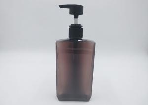 China Brown Color PETG Luxury Shampoo Bottles , 250ml Custom Cosmetic Bottles factory