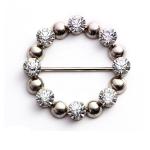 Fashion Metal Shoe Clips , Decorative Ladies Shoe Clips Vintage Style