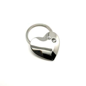 China Siliver Metal Keychain Holder With Customized Logo In Individual Polybag factory