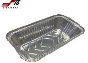China 650ml Rectangular Foil Trays 200*110mm Microwave Oven Safe factory