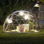 The PVC canvas transparent Weatherproof Cover Garden Igloo Greenhouse 360 Dome