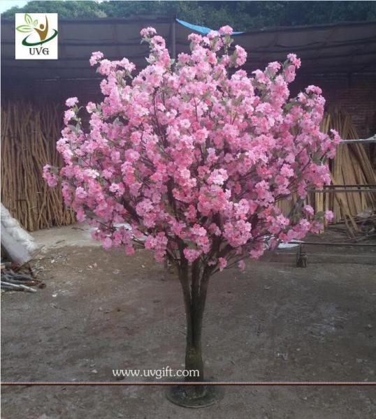 UVG CHR134 artificial wedding flowers with wooden fake cherry blossom trees for
