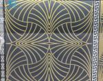 600X600MM FAN-SHAPED GOLDEN LINE DESIGNS DECORATIVE FLOOR AND WALL TILES ANTI