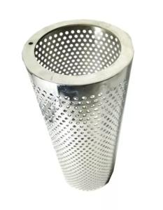 China Metal 304 316 Stainless Steel Perforated Filter Tube Wire Mesh Metallic factory