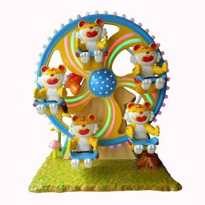 China Stable Fairground Ferris Wheel , Little People Ferris Wheel With Tiger Cabin factory