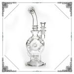 11 inches Honeycomb Jet Perc Smoking Water Pipes Hookah Eggosphere