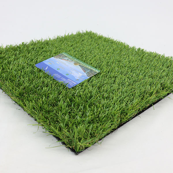 Multi Direction Landscape Artificial Green Turf 40mm PU Coating Double PP Backing High Dtex