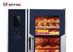 Commercial Kitchen Cooking Equipment LCD Version Combi Oven With Boiler