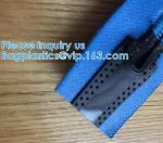 Water-Resistant Zipper, TPU Gastight Waterproof Zippers, Metal, Nylon, Stopper,
