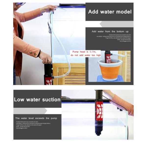 Aquarium Gravel Vacuum Cleaner Automatic Filter Cleaning Fish Tank Sand Sludge Extractor Water Chan