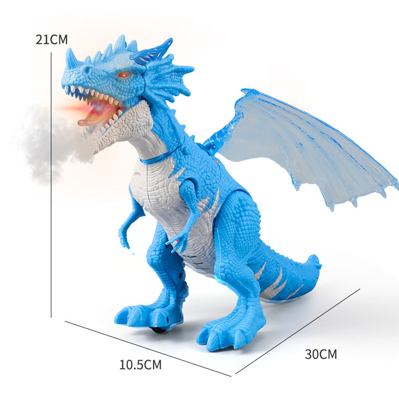 PVC Children'S Electric Spray Toy Flying Dragon With Light And Sound Spray Walking Dinosaur Model Toy
