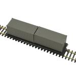 20ft 1:87 HO scale railway shipping sea container for model train railroad