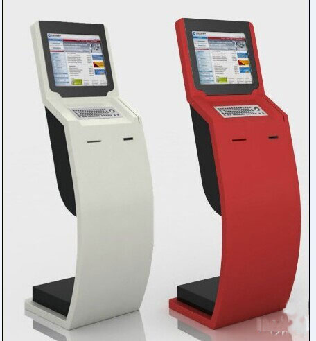 19 inch IR Touch Screen Queue Management System Ticket Kiosk Token Number Machine 