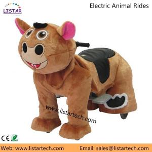China Kids Electric Motorcycle Giant Plush Animals Car GiddyUp Cycle Horse with Factory Price factory