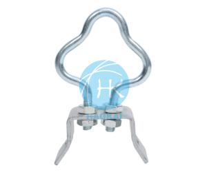 China Aerial Galvanized Steel Ftth Heavy Duty Hook Suspension Clamp Drop Cable Hook factory
