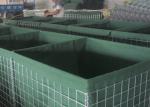 Galvanized Hesco Barrier Wall 60*80mm With Geotextile Cloth
