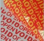 Water Based Sensitive Adhesive Tamper Evident Label Material , Silver Partial