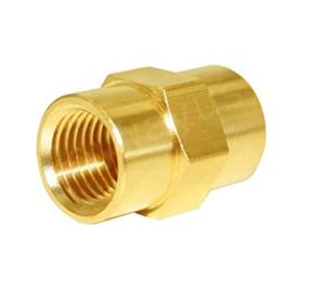 China 1/4&quot;NPT Brass Hex Nipple , ANSI Female Hex Nipple factory