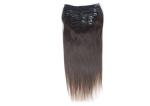 No Tangle Clip In Natural Hair Extensions , Straight Clip In Hair Extensions