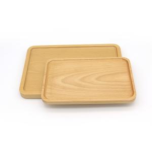 China 300mm X 200mm Polished Wooden Serving Tray Beech Wood Fruit Tray factory