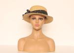 W14.6" Pvc Mannequin Head With Shoulders African American Face