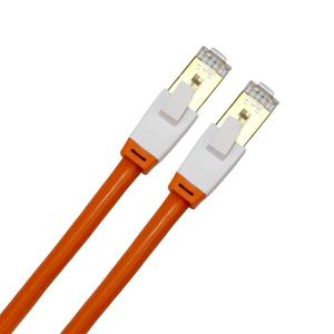 China CAT 8 5 Feet Cat Ethernet Cable Orange Shielded SFTP Internet Network Patch Cord on sale