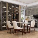 Particle Board Kitchenette Table And Chairs Dining Room Storage Cabinet Custom