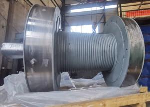 China Steel Galvanized Rope Winch Drum With Lebus Grooves For Oofsore ISO BV CE Certified factory