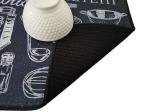 Printing Black Microfiber Dish Drying Mat Super Absorbent Pad
