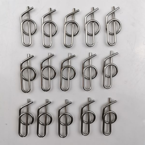 304SS Jacobs Ladder Pin Rue Clip Stainless Steel 3/8" Sprint Car Quick Release Clevis Pin Clip for Universal Car Fitment