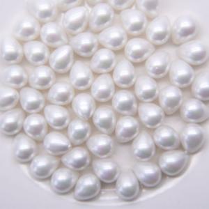 China Wholesale High Quality DIY Handmade 12mmx15mm Drop Shap Shell Pearl Loose Beads factory