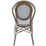 Light Weight Armless Paris Bamboo Rattan Bistro Dining Chairs