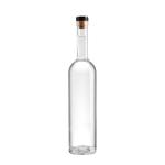 Base Material Super Flint Glass 500ml Frosted Vodka Spirits Glass Bottle for