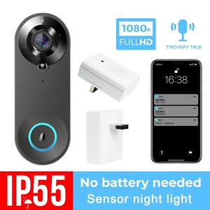 China FCC Approved IP54 WIFI Video Doorbells 128G H 265 Tuya Smart Doorbell factory