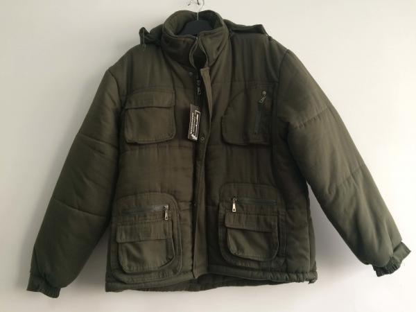 China padded jacket, polar fleece jacket, olive green, S-3XL, padding and polarfleece lining factory
