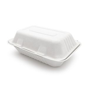 Custom 6x6 Inch Take Away Lunch Packing Fast Food Container Biodegradable