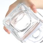 Transparent Round Empty Flint Glass Vodka Bottle 200Ml 375Ml 500Ml 750Ml 1000Ml