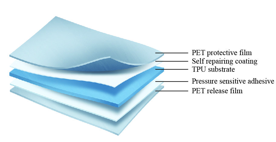 Customized Length PET Paint Protection Film Solution For Enhanced Paint Surface Texture And Brightness