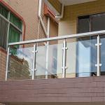 AS/NZS2208 1996 Certified U Channel Base Tempered Glass Railings for Outdoor
