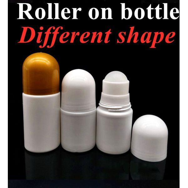 50ml HDPE Plastic Roll on Deodorant Bottle Roller Women Fragrant Body Bottle Child Kids Antiperspirant roller bottle