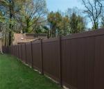 Rigid White Privacy Two-tone Vinyl Fence For Yard Fence Home Sercurity Picket