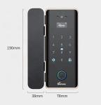 Office Tuya App Door Lock Wireless Biometric High Security Password Glass Door