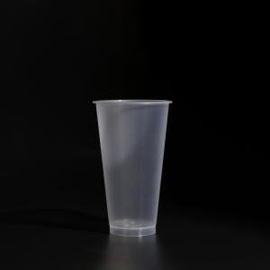 China Flat Lid Food Grade 500ml Plastic Cups FDA Certified and Customizable factory