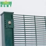358 Dense Small Hole Wire Mesh Fence PVC Coated Crimped Technique Anti-Climbing