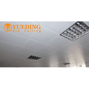 Modern Square Artistic Aluminium Clip In Ceiling Waterproof Fireproof 600x600