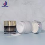 Industrial Cosmetic Luxury Black White Acrylic Plastic Double Wall Natural Body