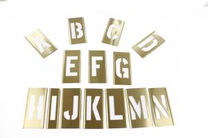 China Brass Adjustable Letter And Figure Stencil Set For Paint factory