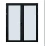 Minimalist Design Waterproof Aluminum Alloy Casement Doors For Swing Opening