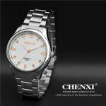 Rose Gold 010D07J Wrist Watches Men Stainless Steel Watch for Couple Black White