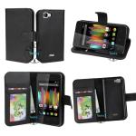 Wallet Design Cover PU Leather Mobile Phone Case for WiKo kite